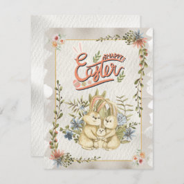 Vintager Ostertag Feiertagskarte