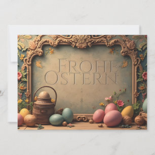 Vintager Osterzauber mit festlichen Blumenzitaten