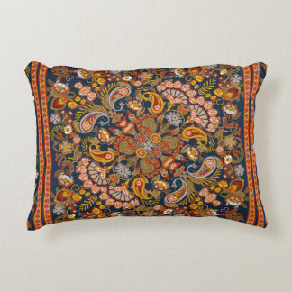 Vintager Paisley-Bandana-Druck, Seidenhalsschal od Dekokissen