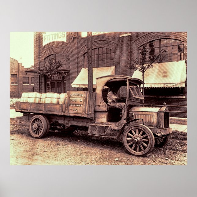 VINTAGER PAKETTRUCK - 1919 POSTER (Vorne)