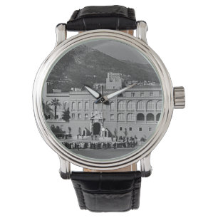 Vintager Palast des Fürstentums Monaco Armbanduhr