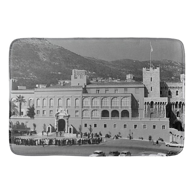 Vintager Palast des Fürstentums Monaco Badematte (Vorderseite)