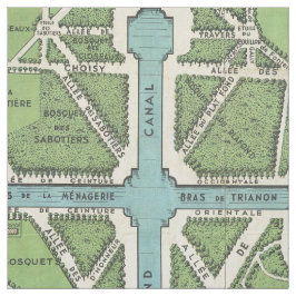 Vintager Palast von Versailles-Karte Stoff