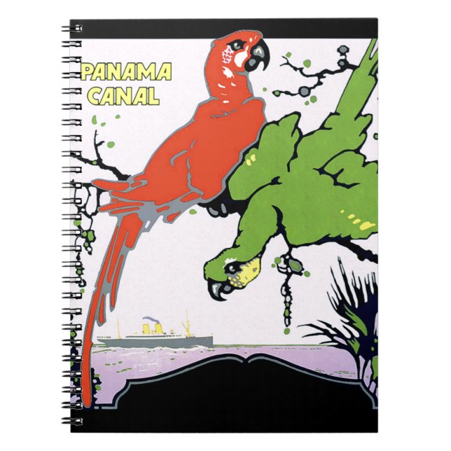 Vintager Panamakanal Notizblock (Vorderseite)