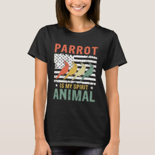 Vintager Papagei ist meine Spirit Animal American  T-Shirt