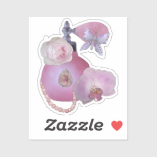 Vintager Parfüm  Aufkleber