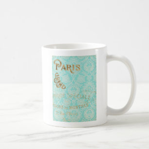 Vintager Paris-Goldentwurf Tasse