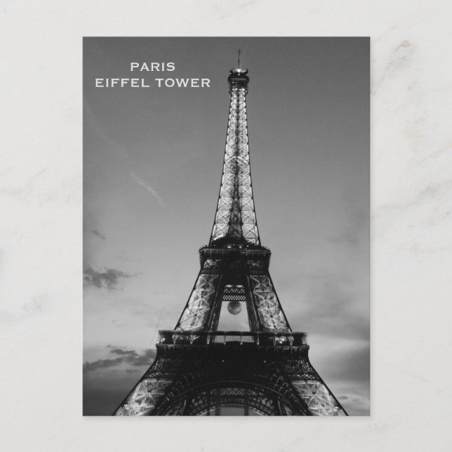 Vintager Paris Tourismus Postkarte (Vorderseite)