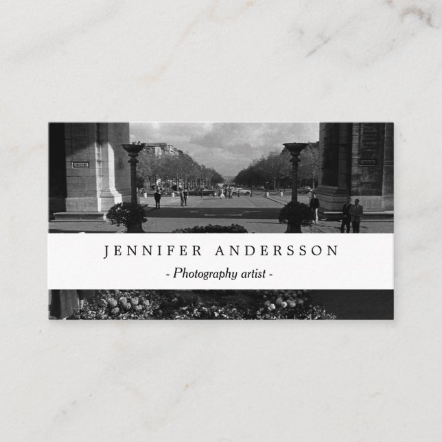 Vintager Pariser Triumphbogen Unbekannter Soldat Visitenkarte (Vorderseite)