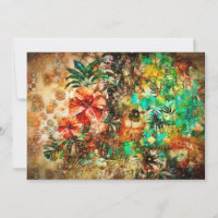 Vintager Parrot-Jungle-Hibiskus