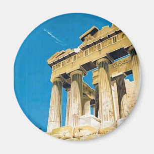 Vintager Parthenon-Tempel Reise-Athens Magnet