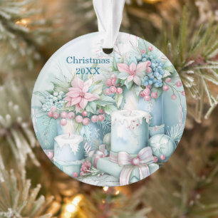 Vintager Pastell Weihnachtsschmuck Ornament