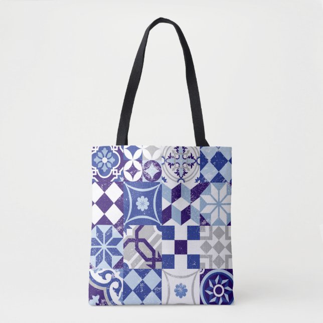 Vintager Patchwork-Hintergrund mit traditionellem  (Vorderseite)