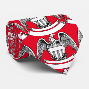 Vintager Patriotischer Adler Plaque Thunder_Cove Krawatte