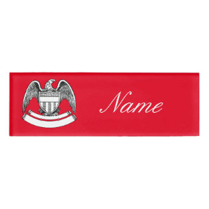Vintager Patriotischer Adler PlaqueThunder_Cove Namenschild