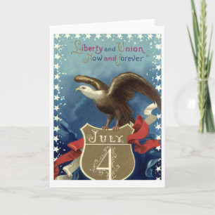 Vintager Patriotischer Amerikanische Unabhängigkei Karte