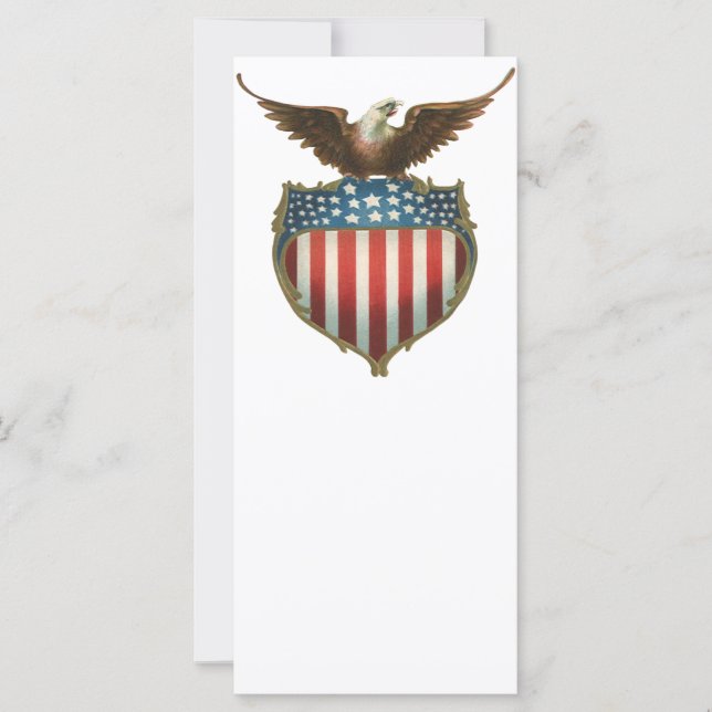 Vintager Patriotismus, Stolzer Adler über amerikan (Vorderseite)