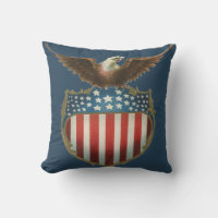 Vintager Patriotismus, Stolzer Adler über amerikan