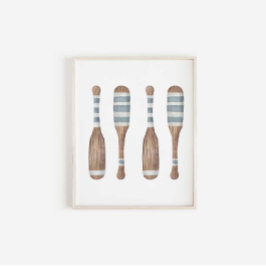 Vintager Pedaldruck in Wasserfarbe Poster