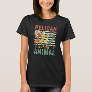 Vintager Pelican Spirit Animal Retro US American F T-Shirt