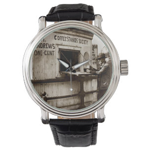 Vintager Penny Cup of Coffee Armbanduhr