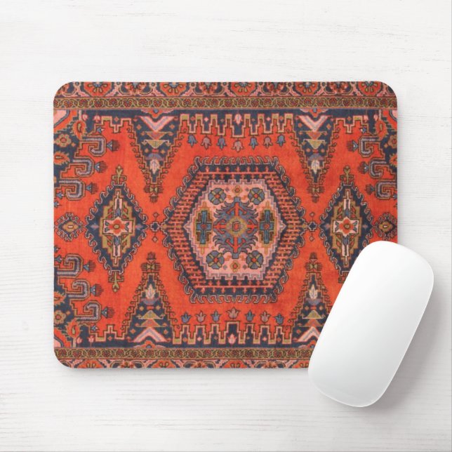 Vintager persischer Retro-Antiquitätenteppich Mousepad (Mit Mouse)