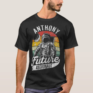 Vintager Personalisierter Anthony Future Astronaut T-Shirt