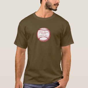 Vintager personalisierter Baseball T-Shirt