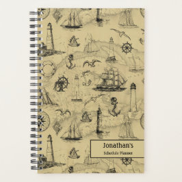 Vintager Personalisierter Wochenplan Planer