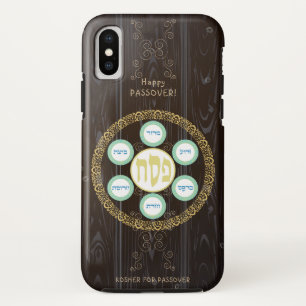 Vintager Pessach Seder Kosher Pesach Holztextur Case-Mate iPhone Hülle