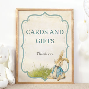 Vintager Peter der Kaninchen Boy Cards und Geschen Poster