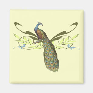 Vintager Pfau-Magnet Magnet