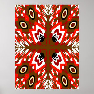 Vintager Pfau Poster