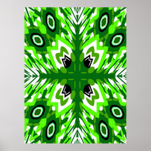 Vintager Pfau Poster