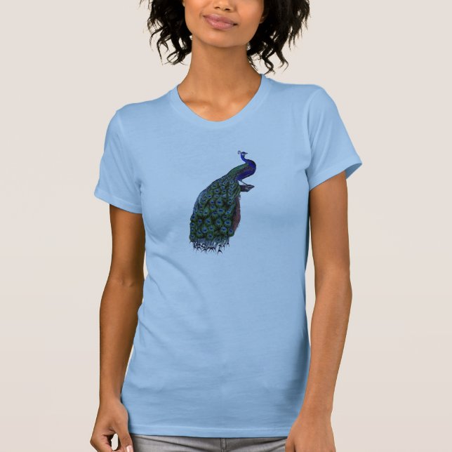 VINTAGER PFAU T-Shirt (Vorderseite)