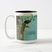 Vintager Pfau versieht Radierungen - Küchen-Dekor
