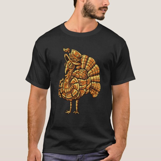 Vintager Pfauenvogel T-Shirt (Vorderseite)
