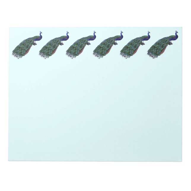 Vintager Pfauenwirbel Notizblock (Vorderseite)