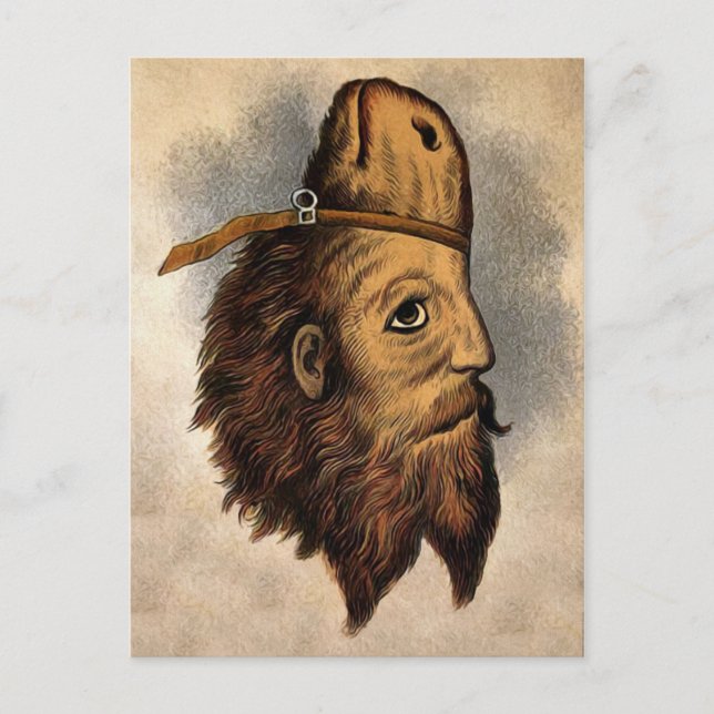 Vintager Pferdemann Postkarte (Vorderseite)