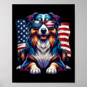 Vintager Phantastischer australischer Hirte am 4.  Poster