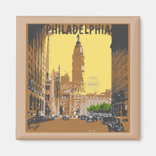 Vintager Philadelphia-Rathaus Magnet
