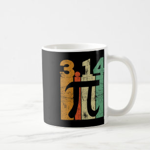 Vintager Pi Day Mathematiklehrer 3.14 Retro Pi Fun Kaffeetasse