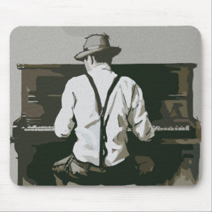Vintager Pianist in Harmonie Mousepad