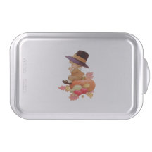Vintager Pilgrim Boy betet auf Pumpkin