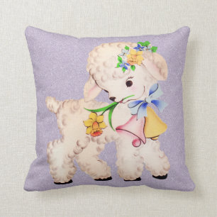 Vintager PILLOW DER EASTERLAMB Kissen