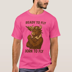 Vintager Pilot Spirit - kühne Retro-Luftfahrt T-Shirt