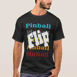 Vintager Pinball Retro Arcade Game Player Dreh Win T-Shirt