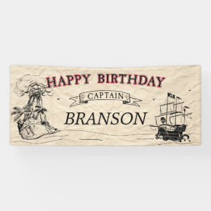 Vintager Pirate Treasure Karte Glückwunsch zum Ge Banner