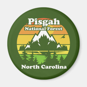 Vintager Pisgah-Nationalwald North Carolina Magnet