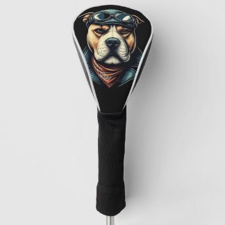 Vintager Pitbuler Biker Golf Headcover